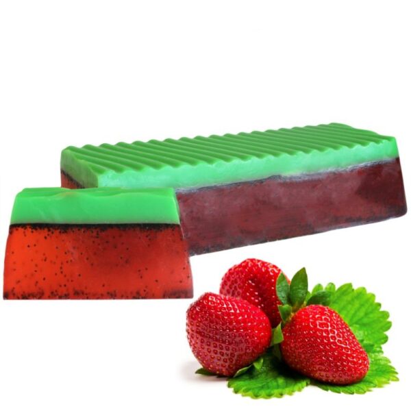 Strawberry Tropical Paradise Soap Slice