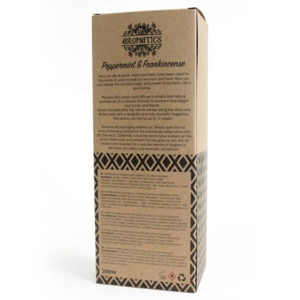 Peppermint & Frankincense Essential Oil Reed Diffuser - Image 4