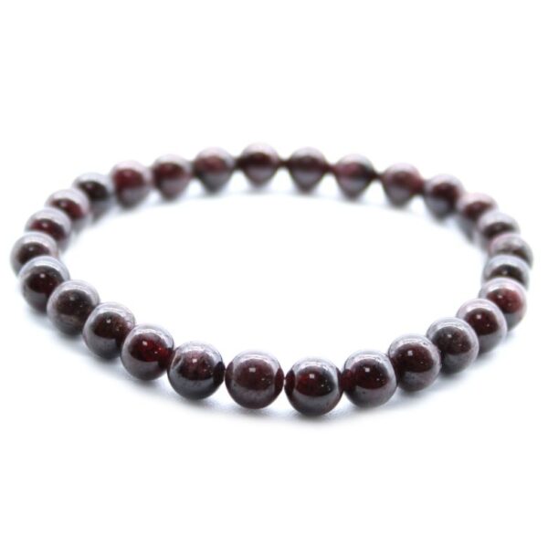 Blood Garnet Gemstone Power Bracelet - Image 2