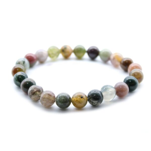 Moss Agate Gemstone Power Bracelet - Image 2