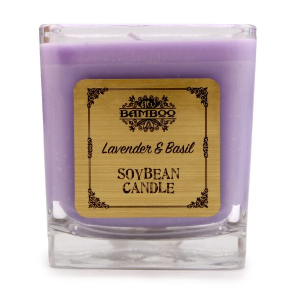 Lavender & Basil Soybean Candle