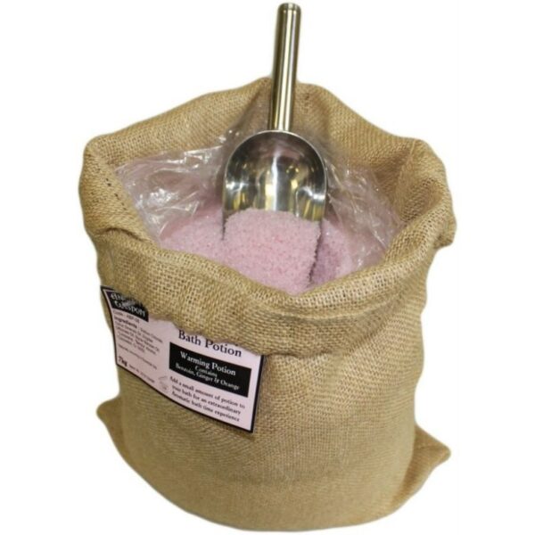 Warming Aromatherapy Bath Potion Hessian Sack