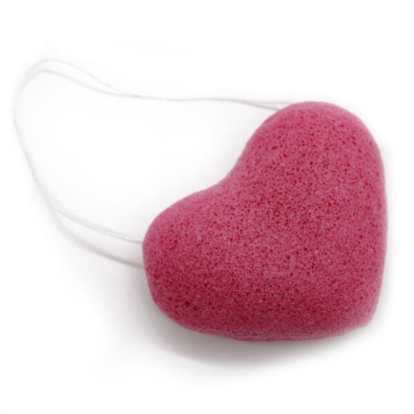 Rose Konjac Heart Sponge - Image 2