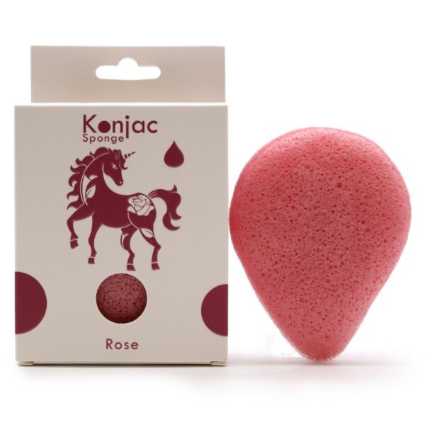 Rose Teardrop Konjac Sponge - Anti-aging