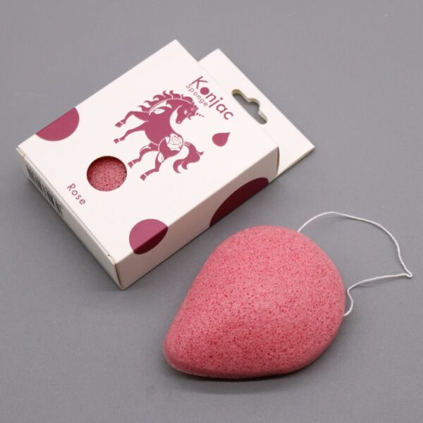 Rose Teardrop Konjac Sponge - Anti-aging - Image 2