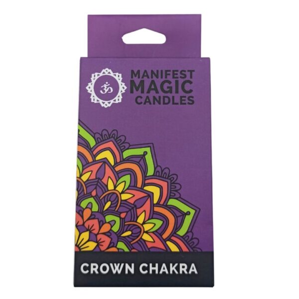 Crown Chakra Manifest Magic Candles - Violet - Image 5