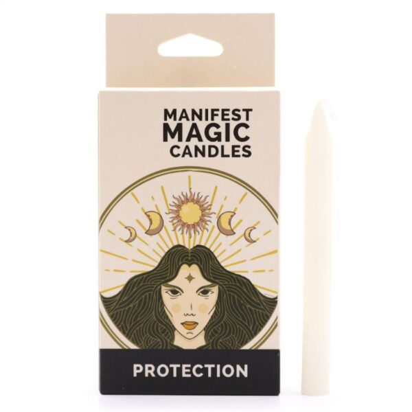 Protection Manifest Magic Candles - Ivory