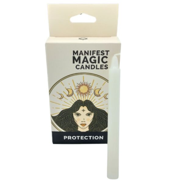 Protection Manifest Magic Candles - Ivory - Image 2