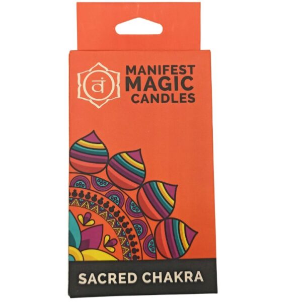 Sacred Chakra Manifest Magic Candles - Orange - Image 5