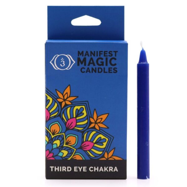 Third Eye Chakra Manifest Magic Candles - Indigo