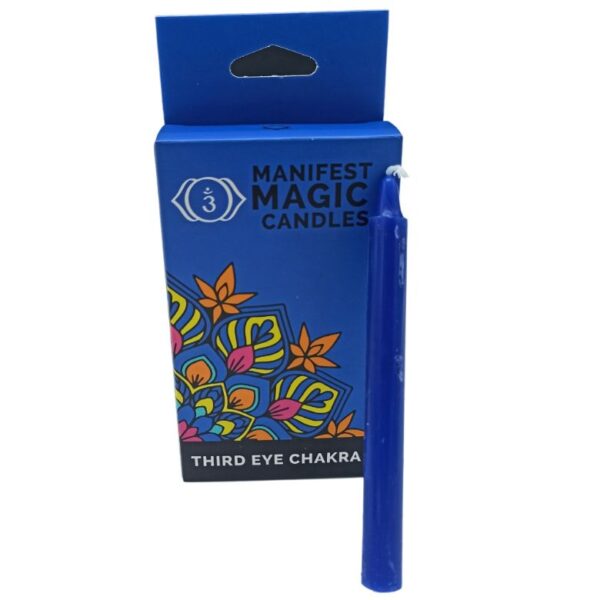 Third Eye Chakra Manifest Magic Candles - Indigo - Image 2