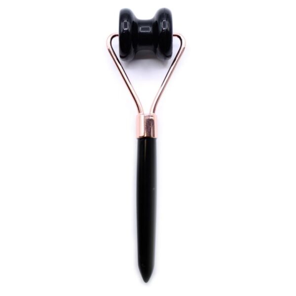 Black Obsidian Gemstone Jawline Roller