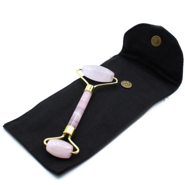 Rose Quartz Gemstone Face Roller - Image 2