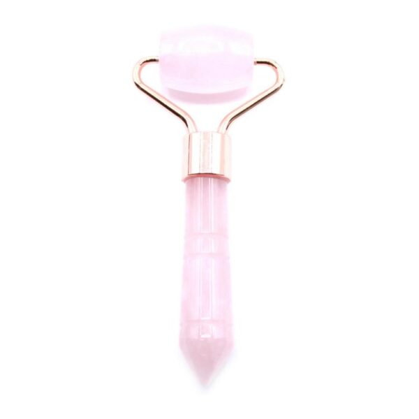 Rose Quartz Gemstone Mini Roller