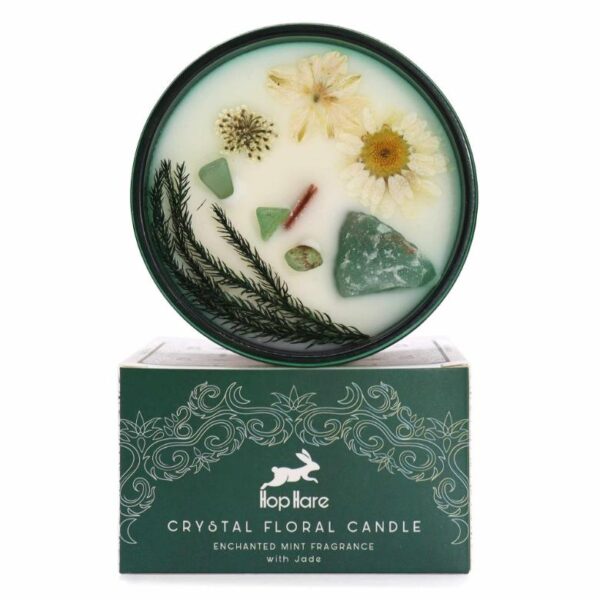 The Magician Hop Hare Crystal Magic Flower Candle