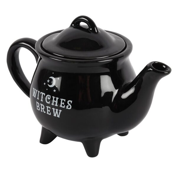 Witches Brew Black Ceramic Tea Pot - Image 2