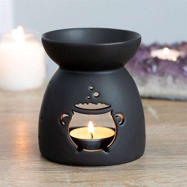 Black Cauldron Cut Out Oil Burner - Image 4