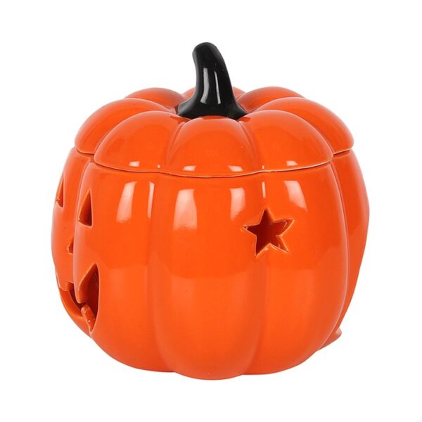 Orange Jack-O-Lantern Oil Burner - Image 2