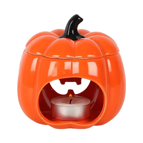 Orange Jack-O-Lantern Oil Burner - Image 3