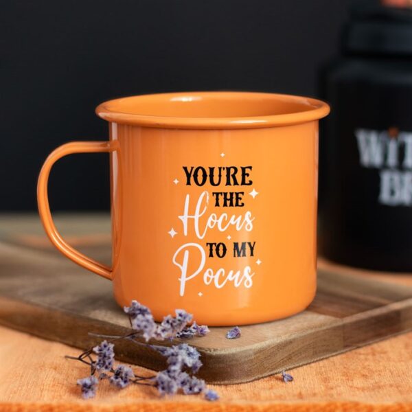 You're The Hocus To My Pocus Enamel Mug - Image 4