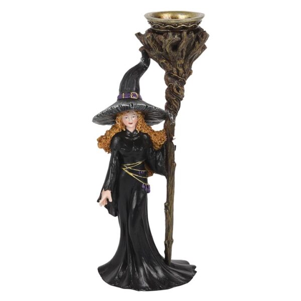 Witch with Staff Backflow Incense Burner - Image 2