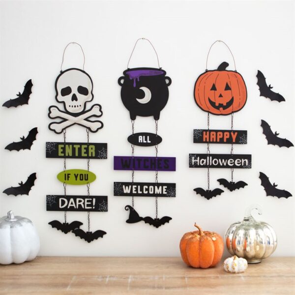 Happy Halloween Pumpkin Chain Sign - Image 3