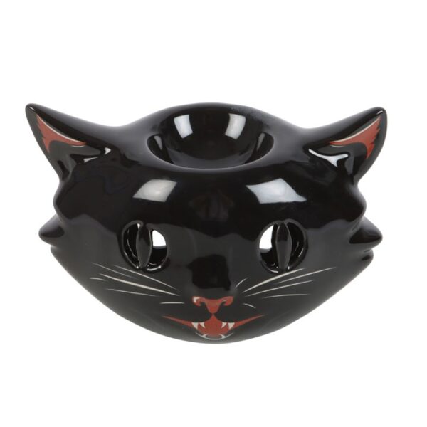 Spooky Black Cat Oil Burner - Image 2