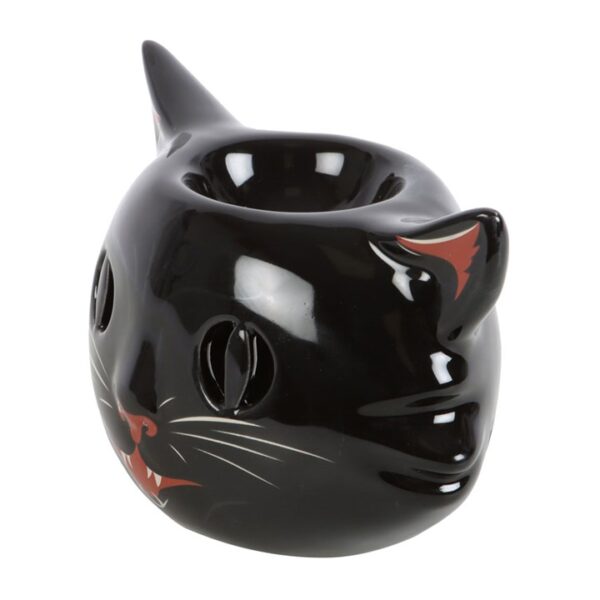 Spooky Black Cat Oil Burner - Image 3