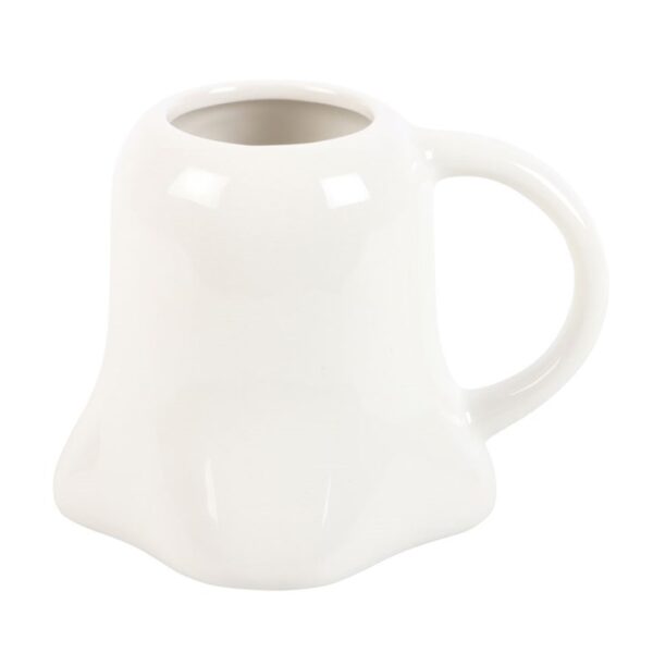 Mr Boo Ghost Shaped Mug with Bow Tie - Image 3